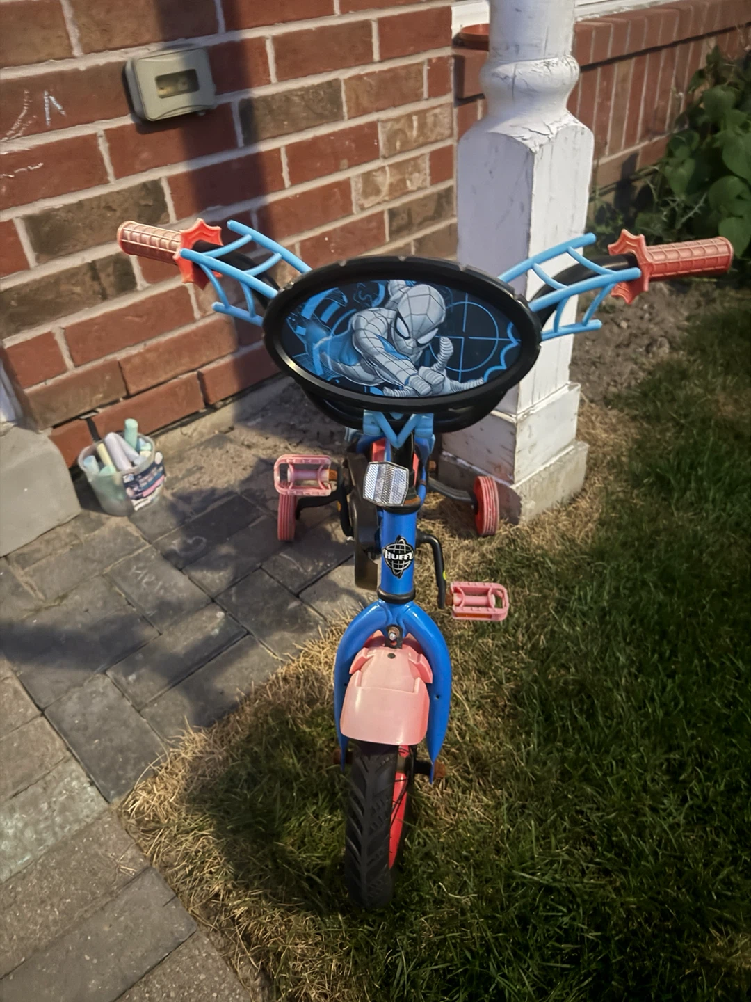 Kids Spider-Man Training Wheels Bicycle - photo 2