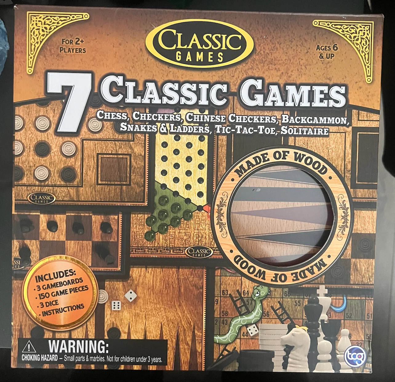 🔥 7-in-1 Classic Wooden Board Game Set - Brand New & Sealed! 🔥 - photo 3