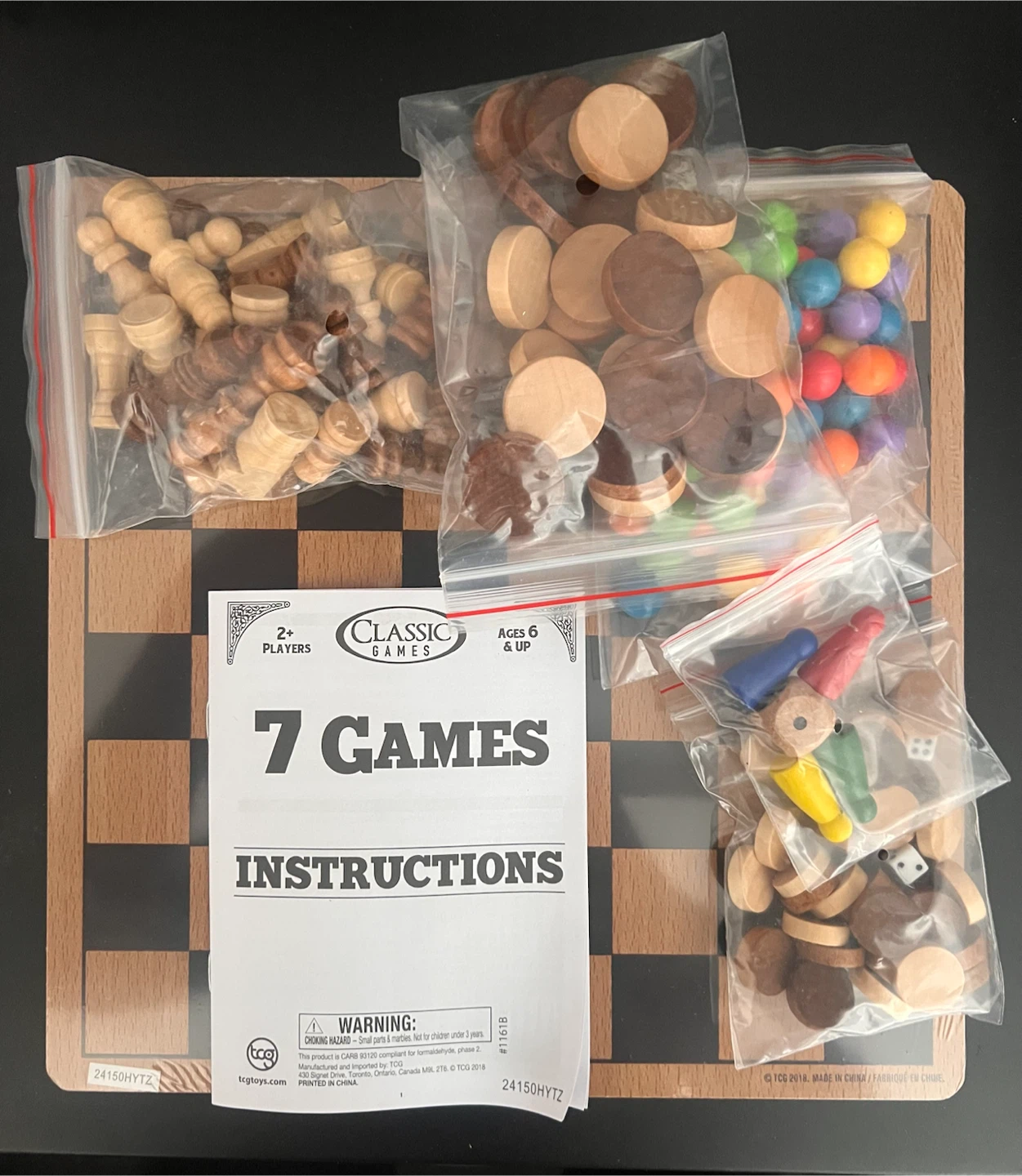 🔥 7-in-1 Classic Wooden Board Game Set - Brand New & Sealed! 🔥 - photo 4