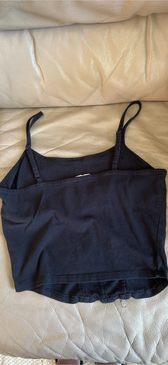 Black Spaghetti Strap Corset Tank Top - photo 2