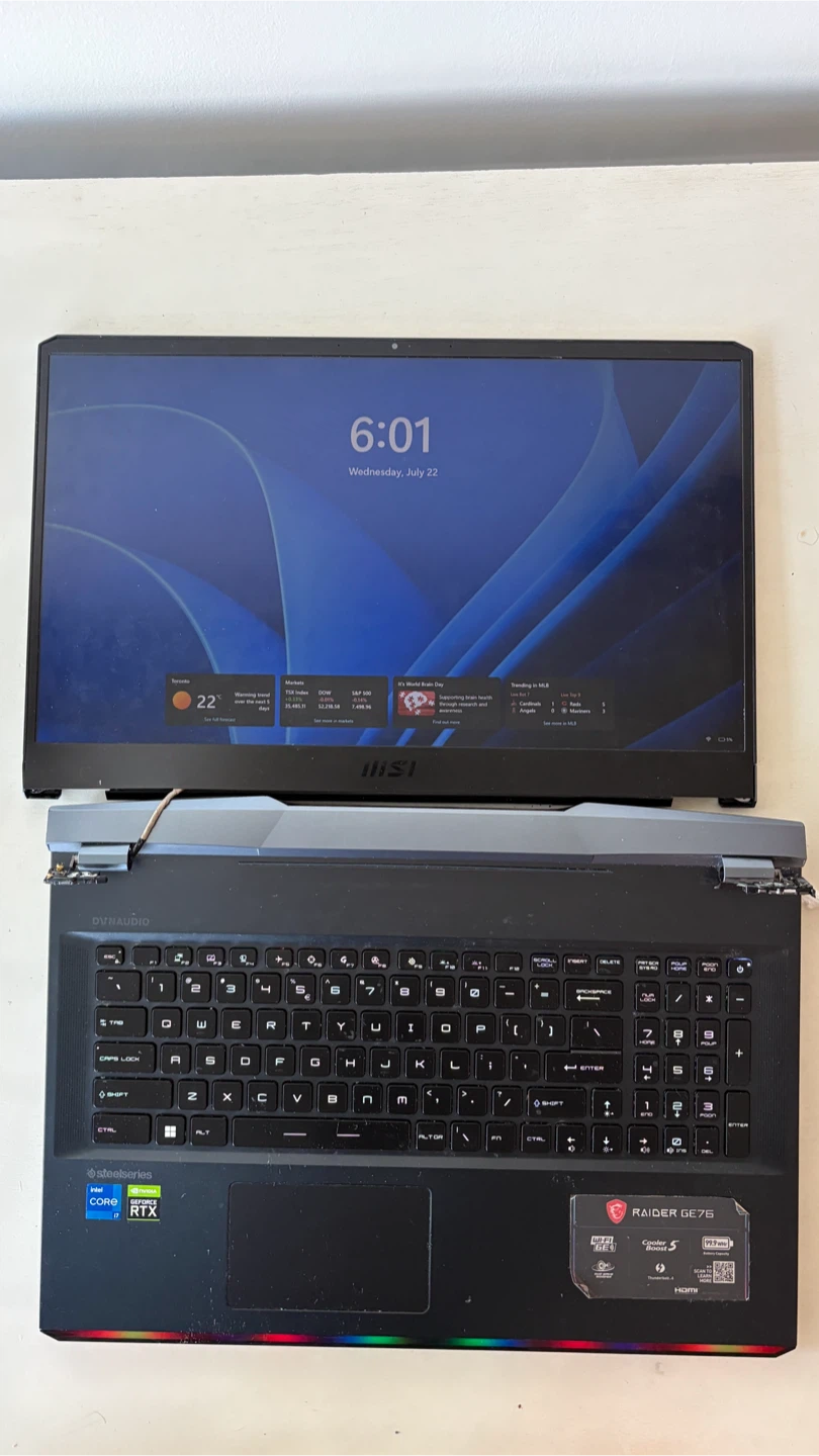MSI Raider GE76 Gaming Laptop - Read Description
