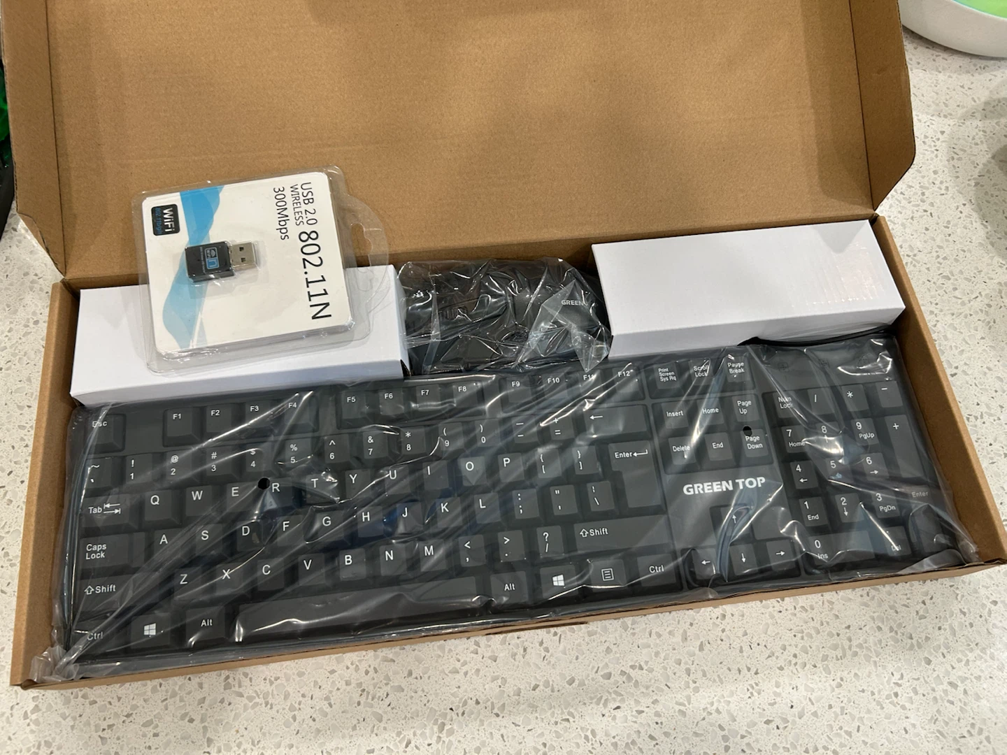 Brand New Green Top Keyboard with mouse