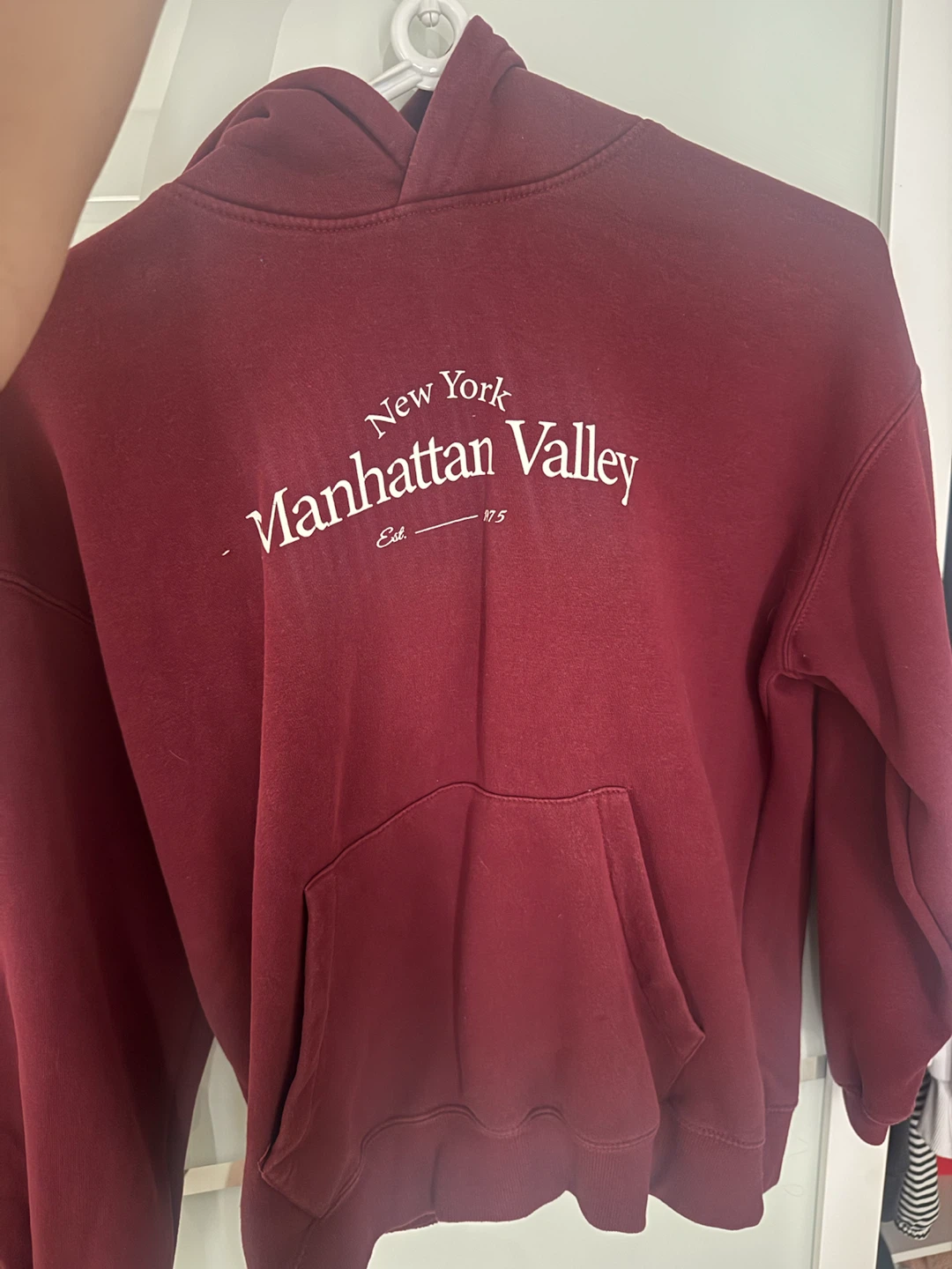 Zara Maroon Manhattan Valley Hoodie 14-16 age