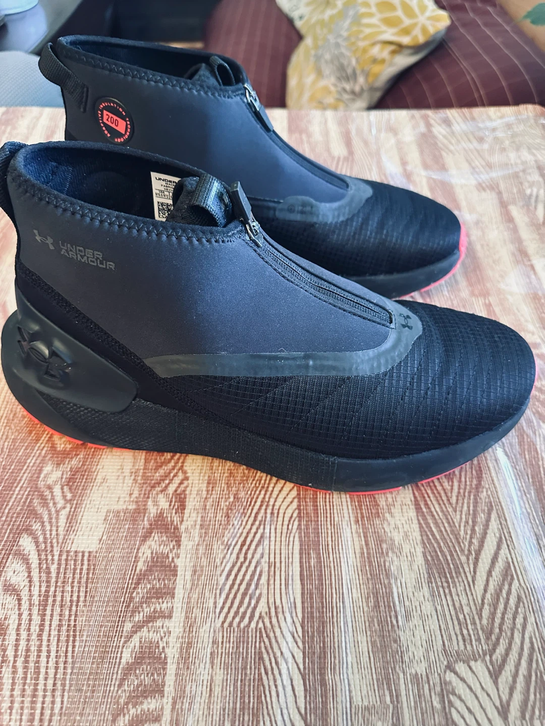 Under Armour Black Zip-Up Shoes - Size 10.5 - photo 5