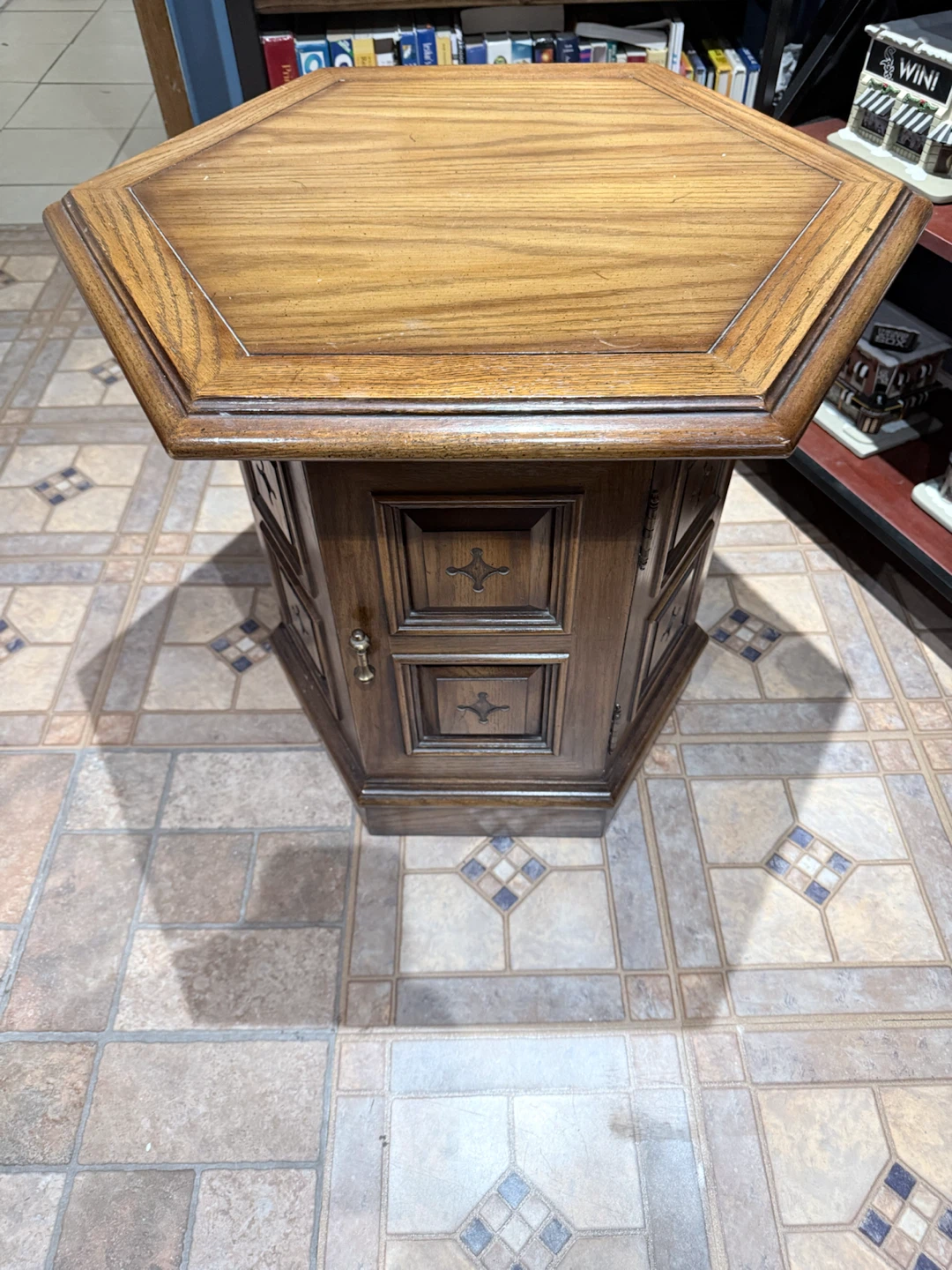 Hexagon end table