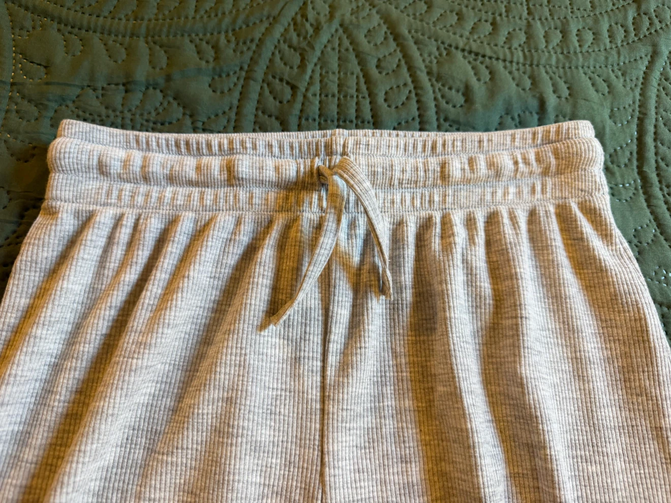 Primark Gray Ribbed Wide-Leg Pants - photo 4