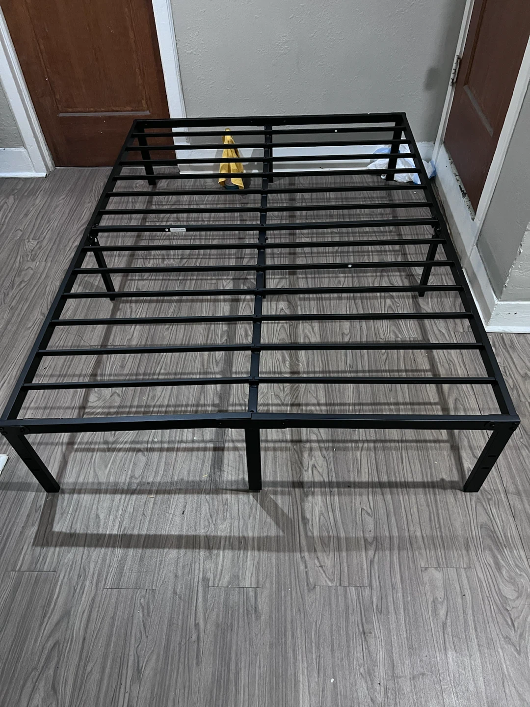 Black Metal Bed Frame full size - photo 2