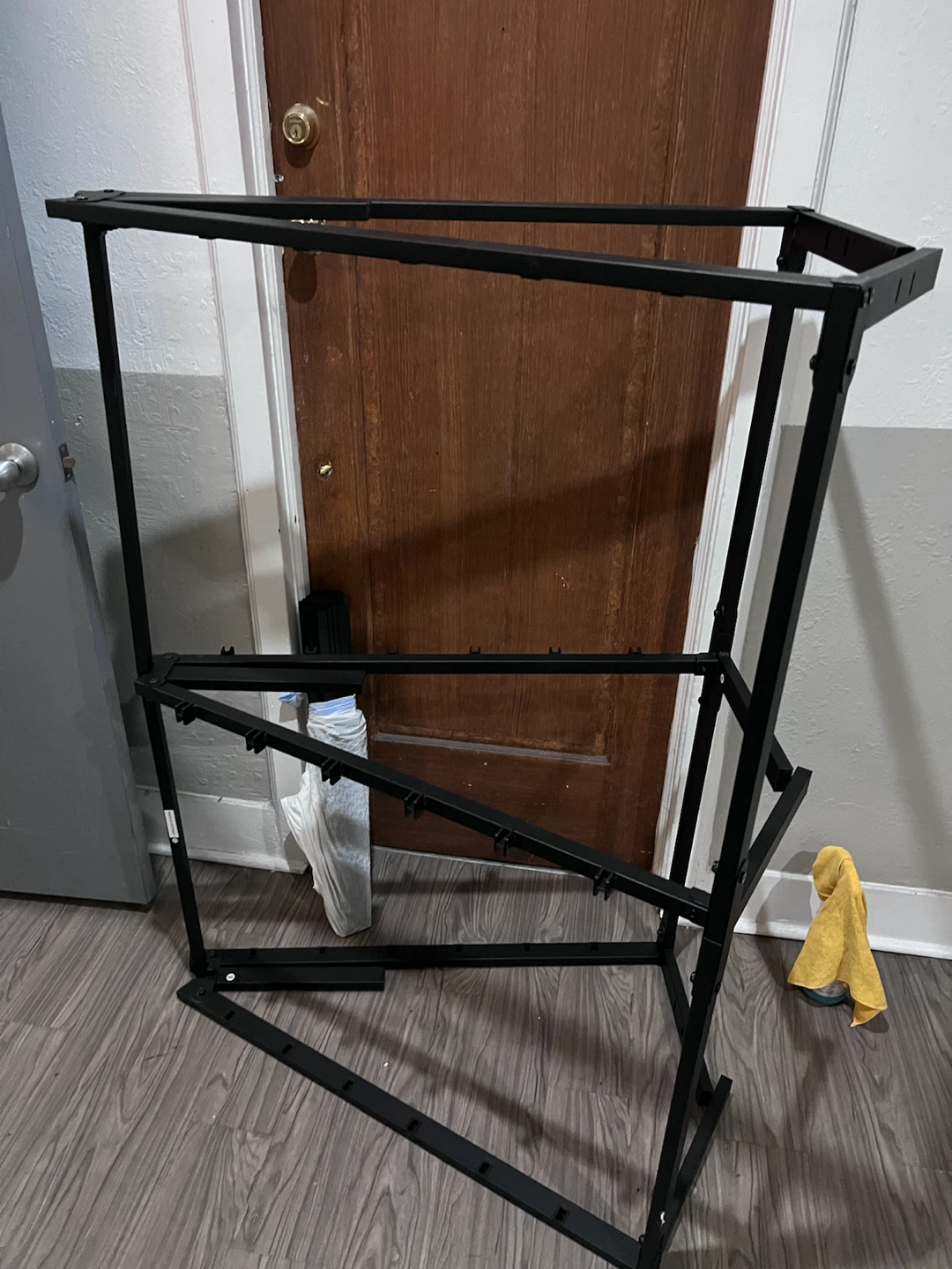Black Metal Bed Frame full size - photo 5