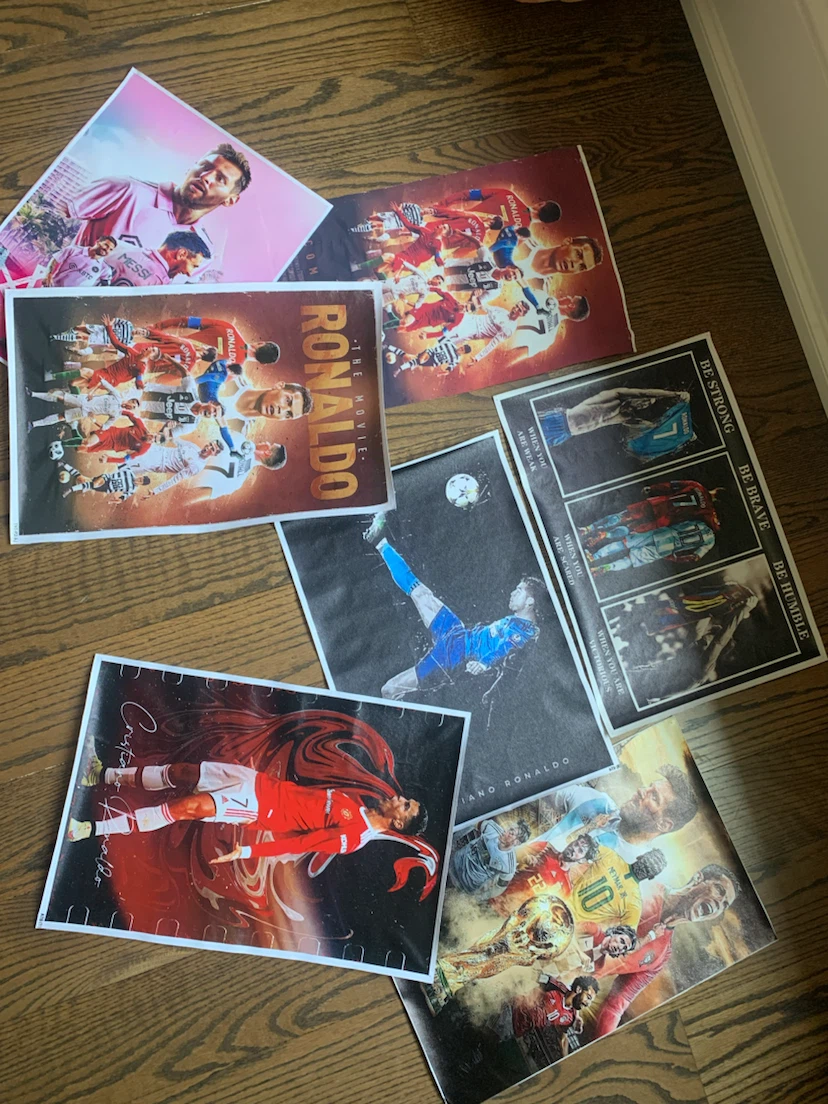Assorted Soccer & Car Posters - photo 2