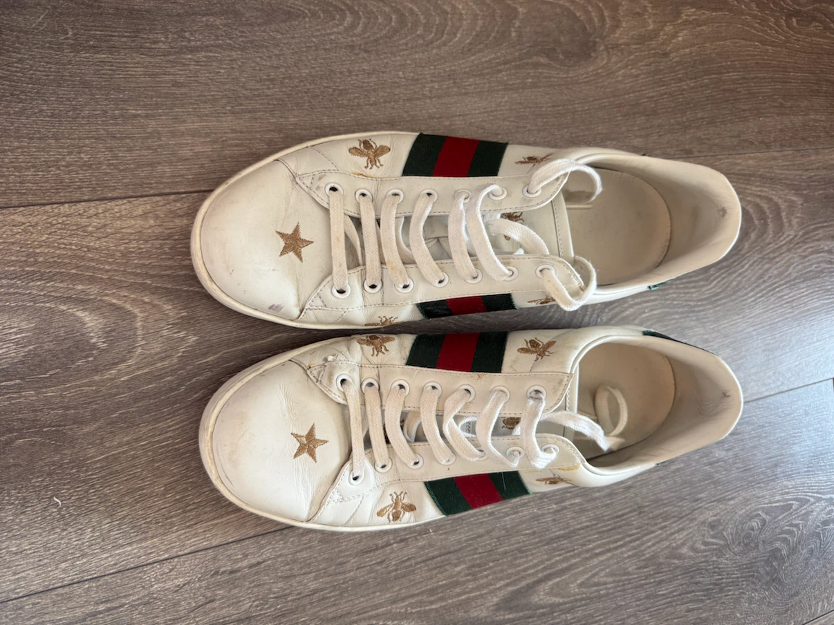 Men’s Gucci Ace Bee Sneakers Size 10