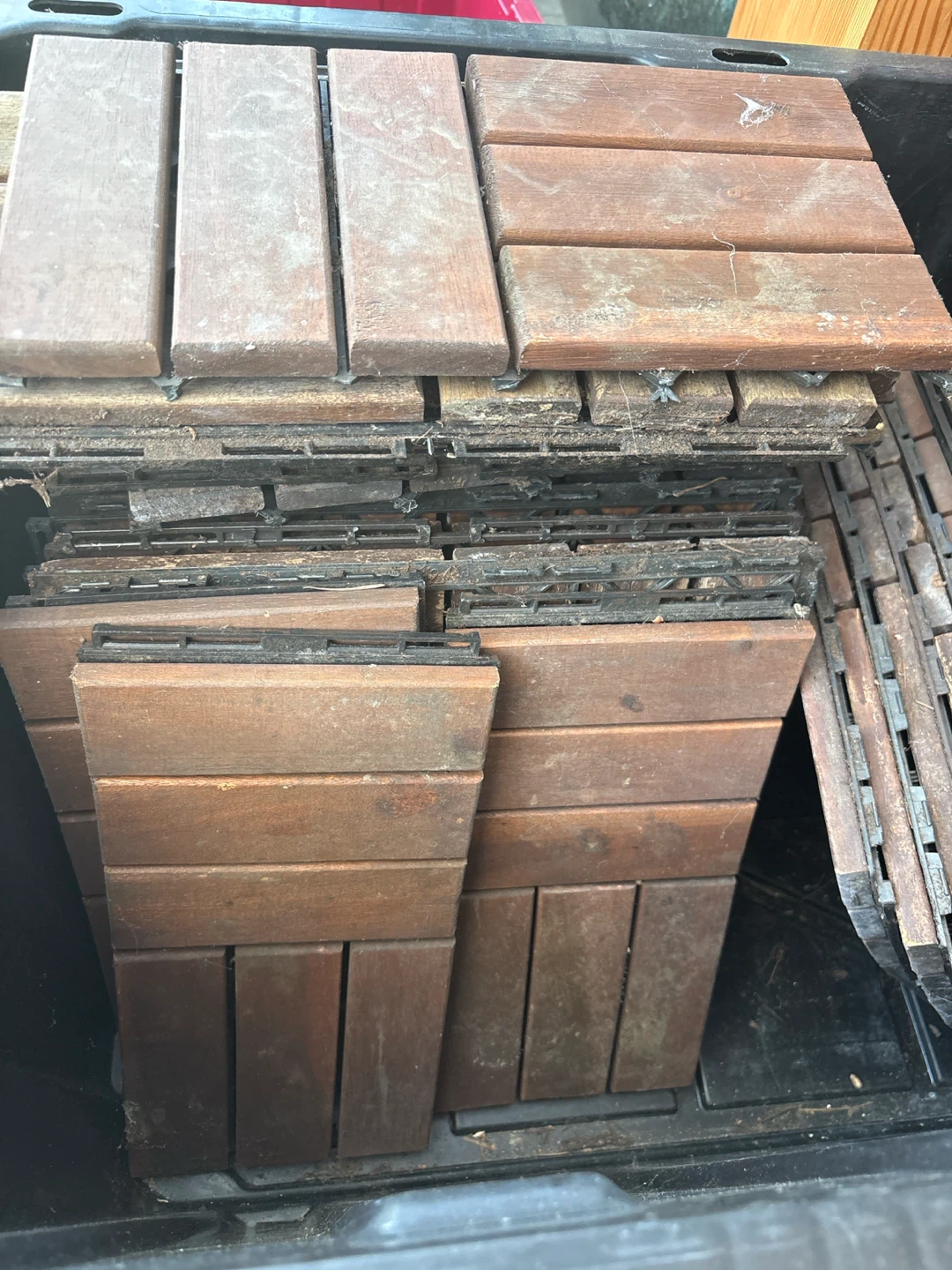 IKEA wooden tiles