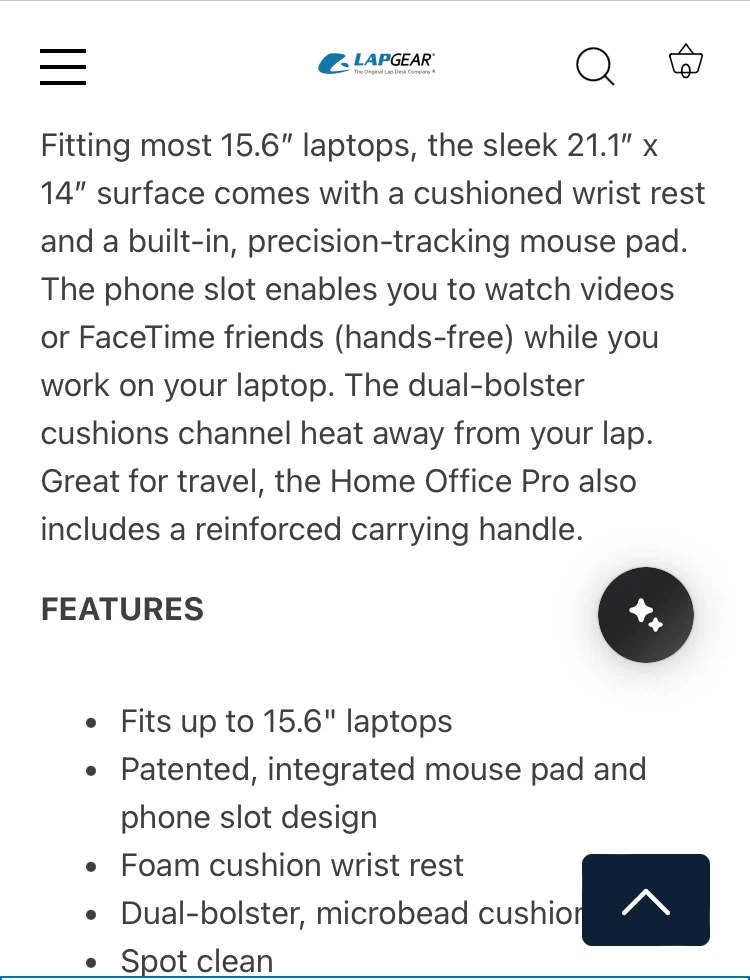 LapGear Home Office Pro Lap Desk for 15.6" Laptops - photo 5