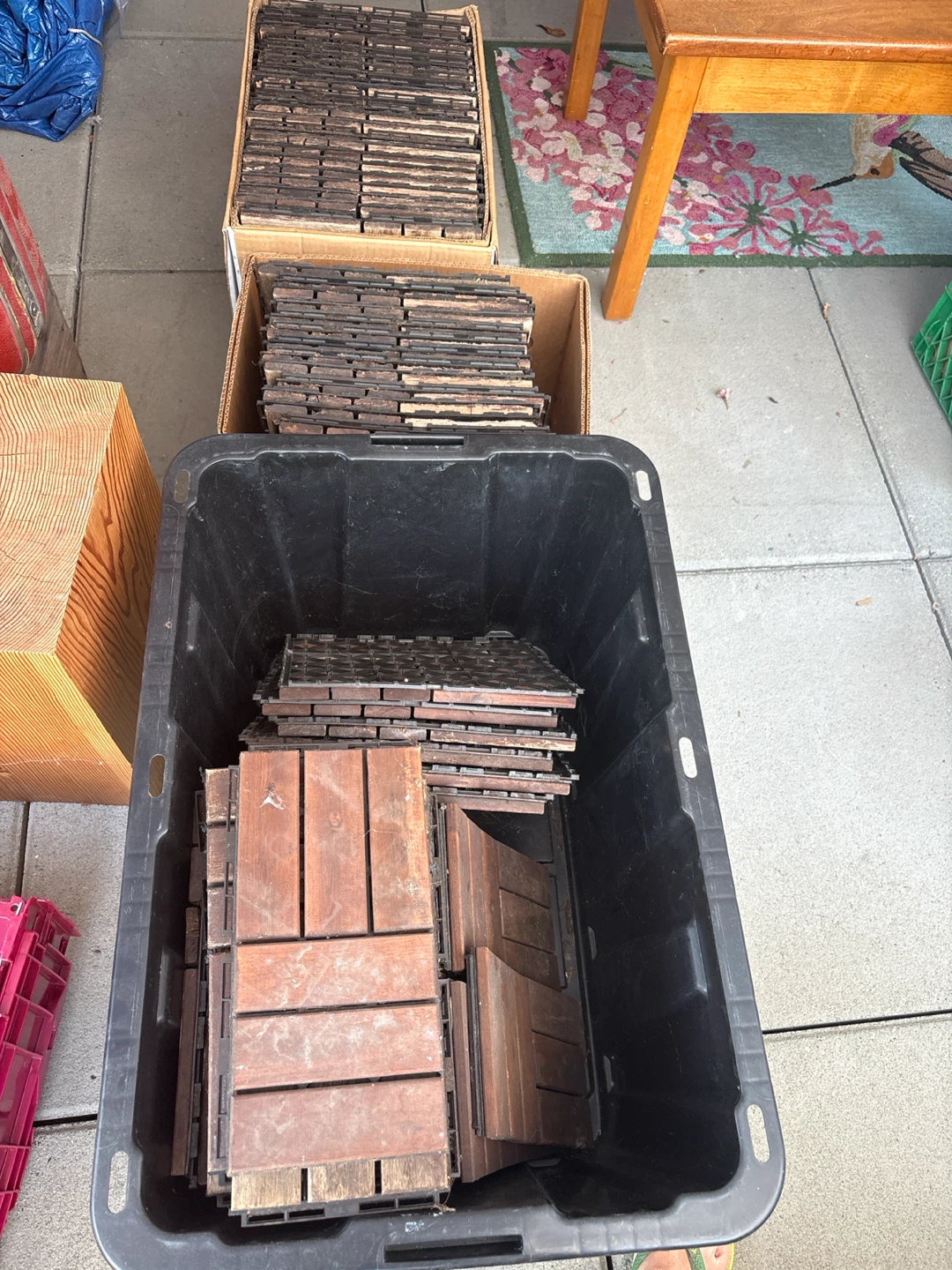 IKEA wooden tiles - photo 2