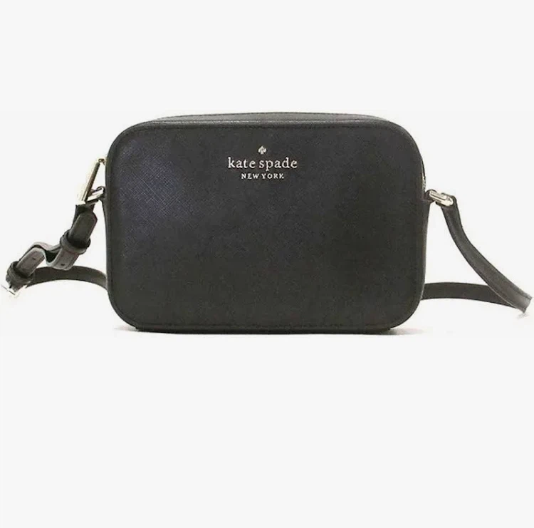 Kate Spade Staci Mini Camera Bag - Black Saffiano Leather - photo 2