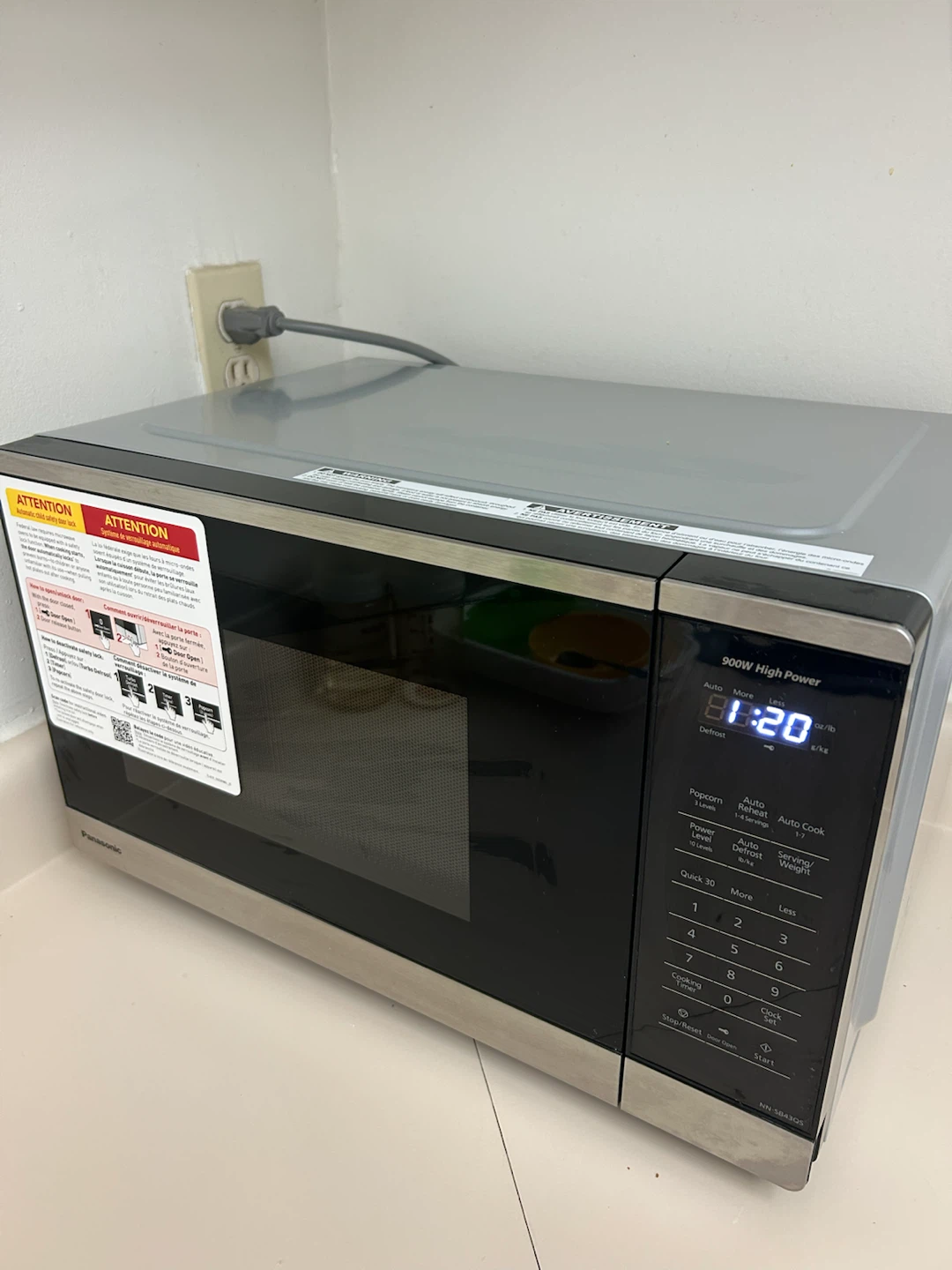 Panasonic 900W High Power Microwave - photo 3