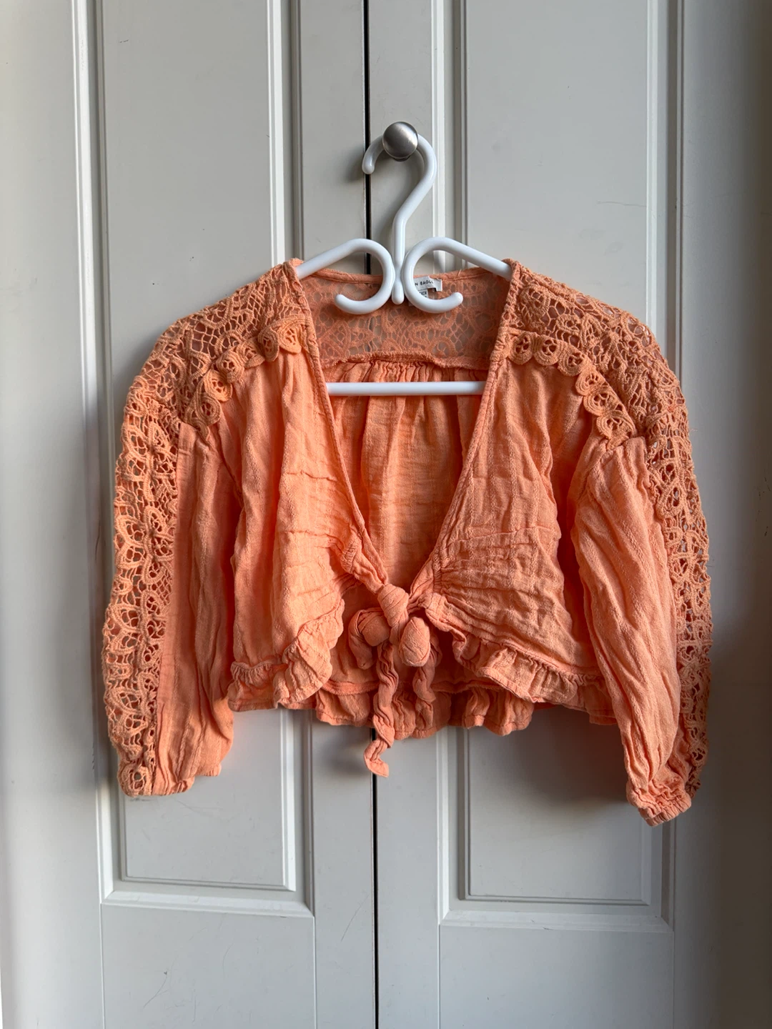 American Eagle Cropped Lace Cardigan