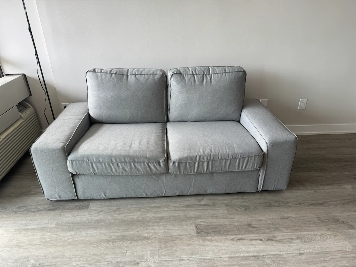 IKEA KIVIK Loveseat – Light Gray – Excellent Condition