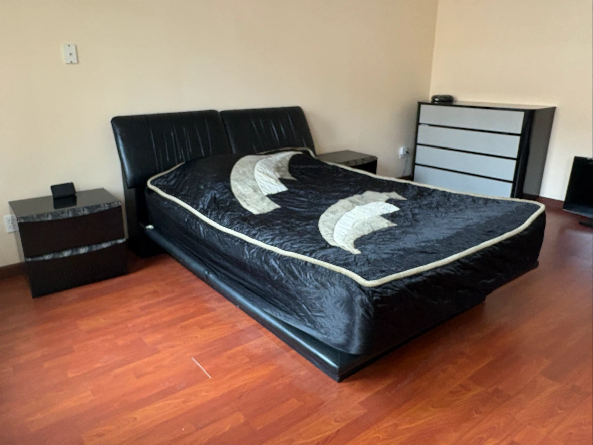 Black Designer Bed Cover