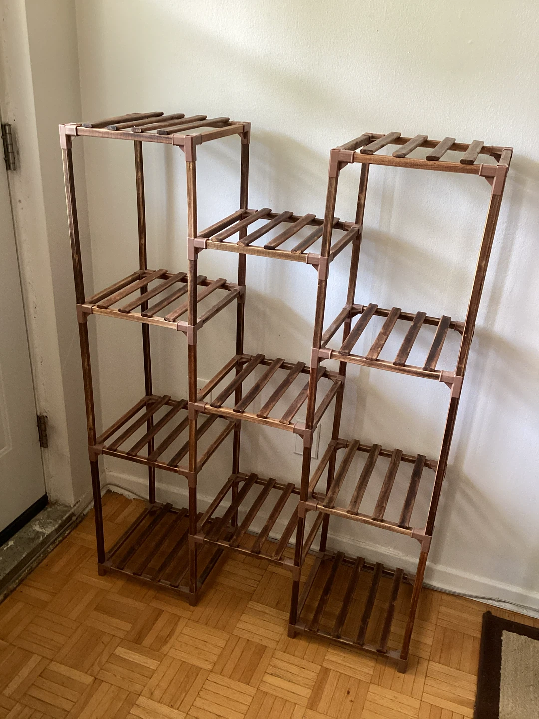 Wooden Plant Stand with Multiple Shelves - photo 2