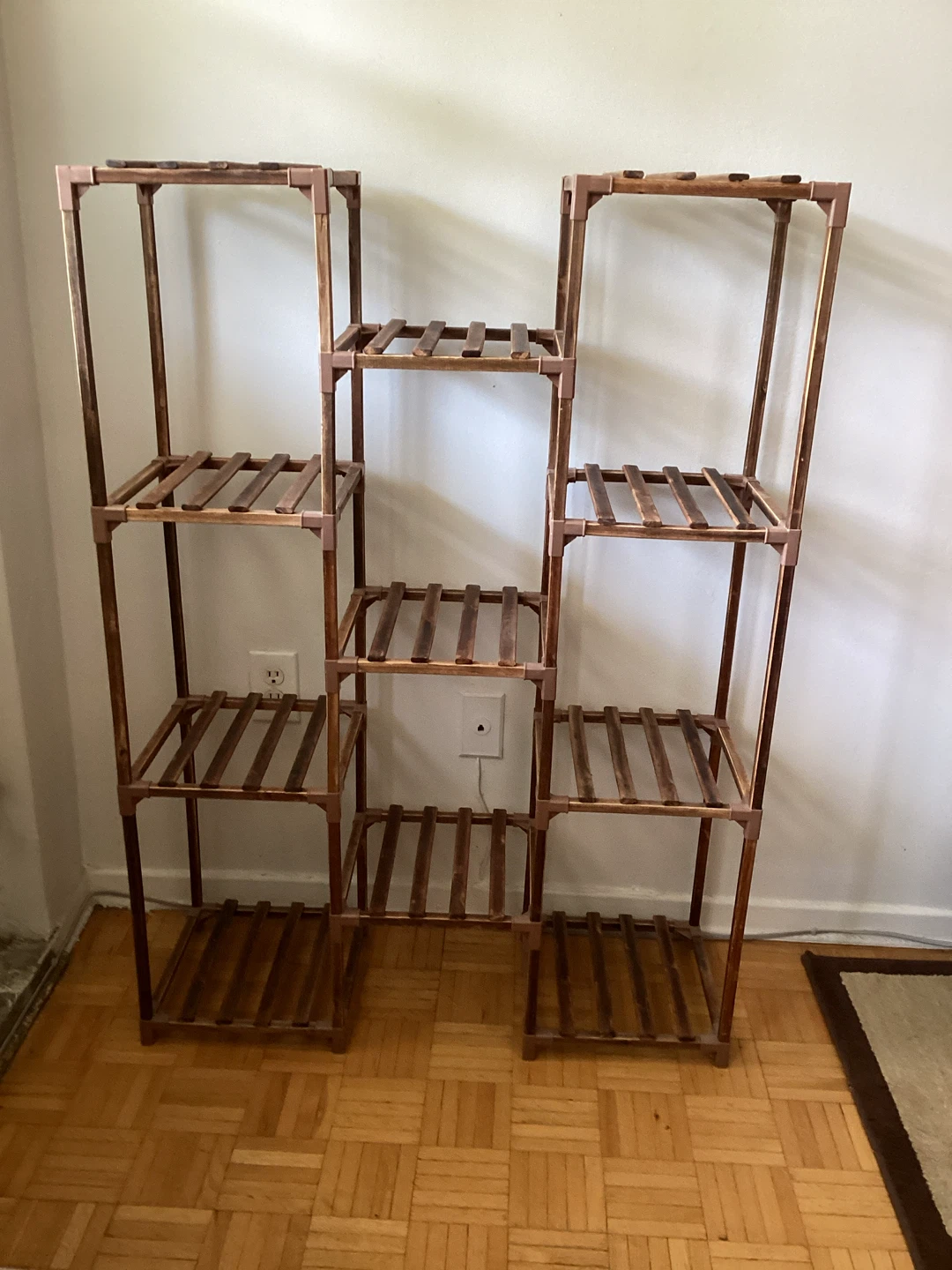 Wooden Plant Stand with Multiple Shelves - photo 3