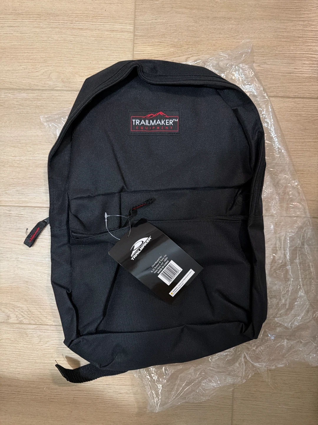 Trailmaker Equipment Black Backpack with tag