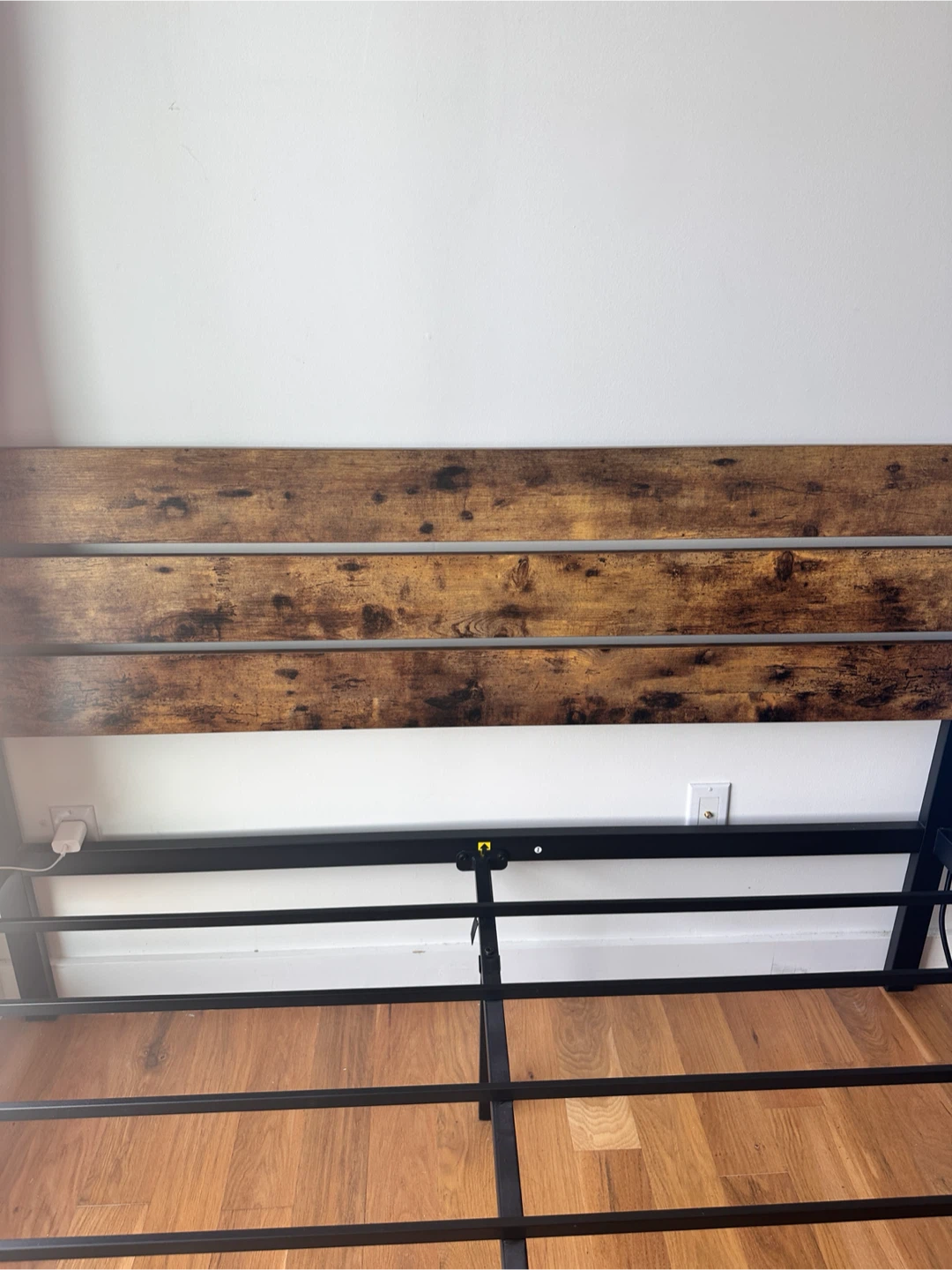 Queen Bed Frame with Wood Headboard - photo 3