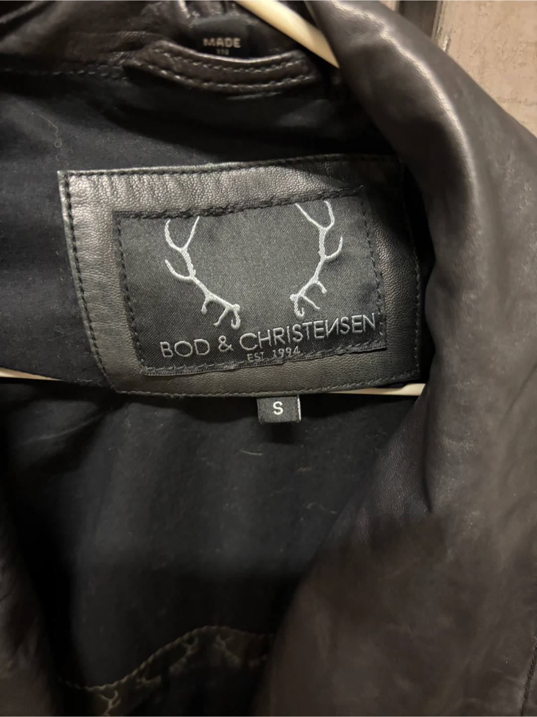 BOD & CHRISTENSEN Black Leather Jacket - photo 2