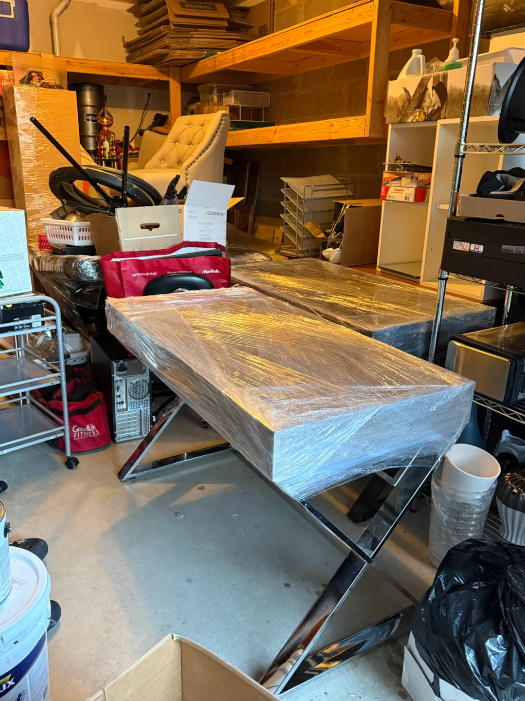 Modern Table with Chrome Legs