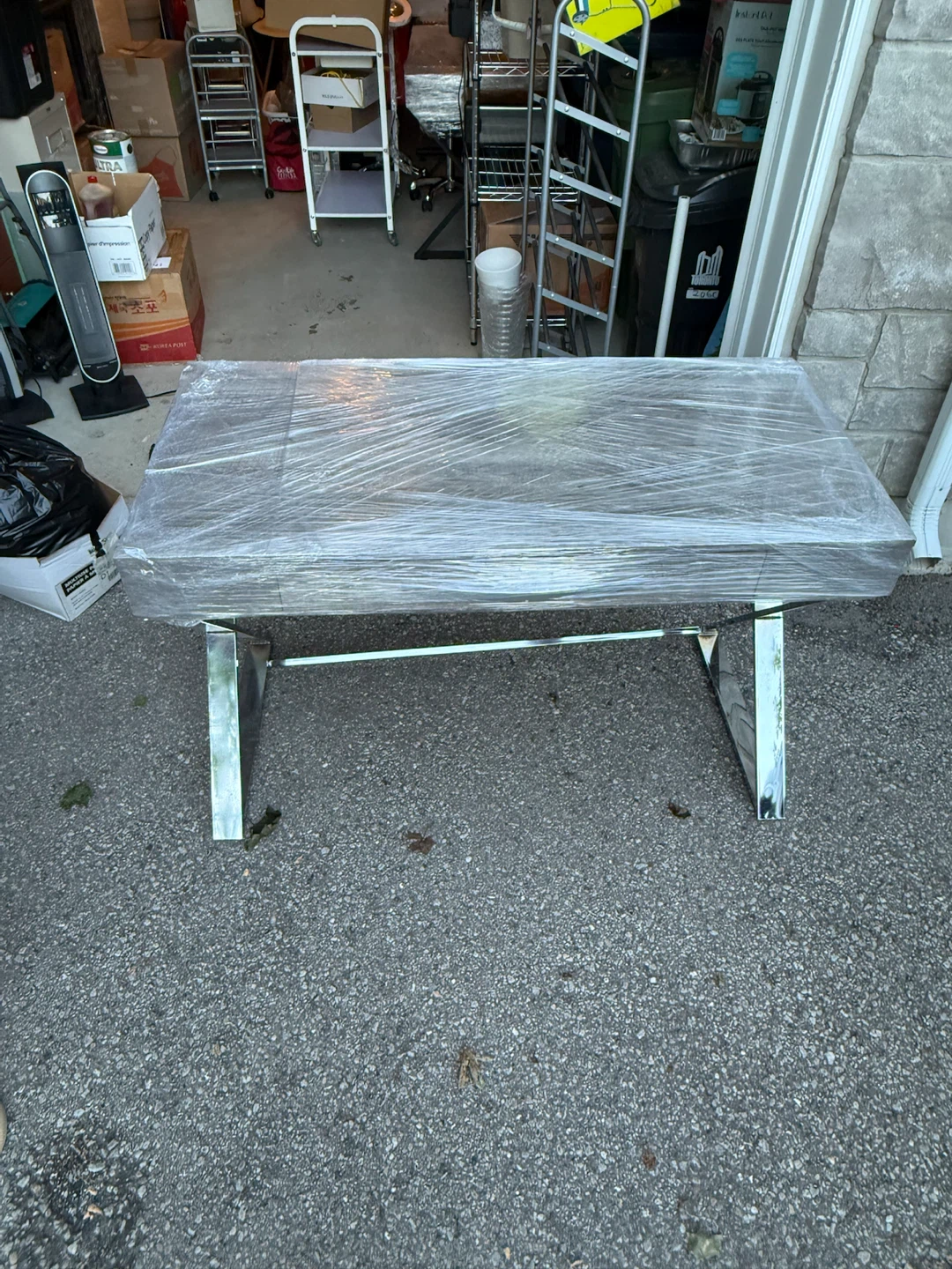 Modern Table with Chrome Legs - photo 4