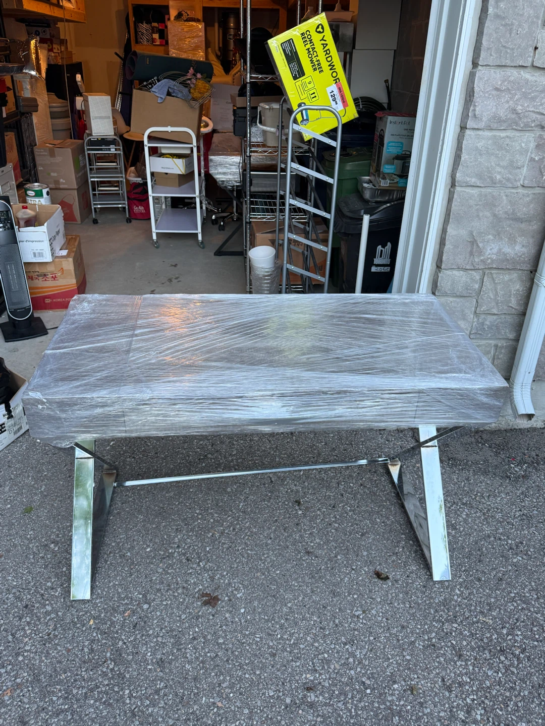 Modern Table with Chrome Legs - photo 5