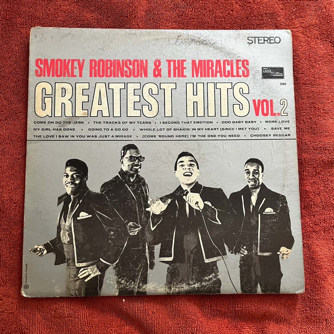 Smokey Robinson & The Miracles Greatest Hits Vol. 2 Vinyl Record