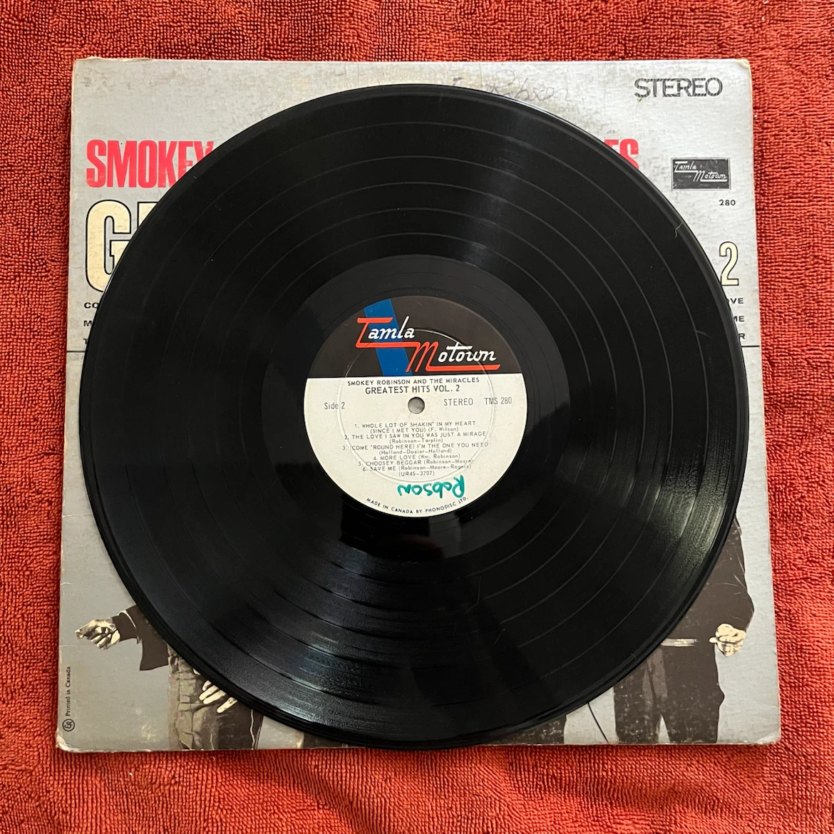 Smokey Robinson & The Miracles Greatest Hits Vol. 2 Vinyl Record - photo 2