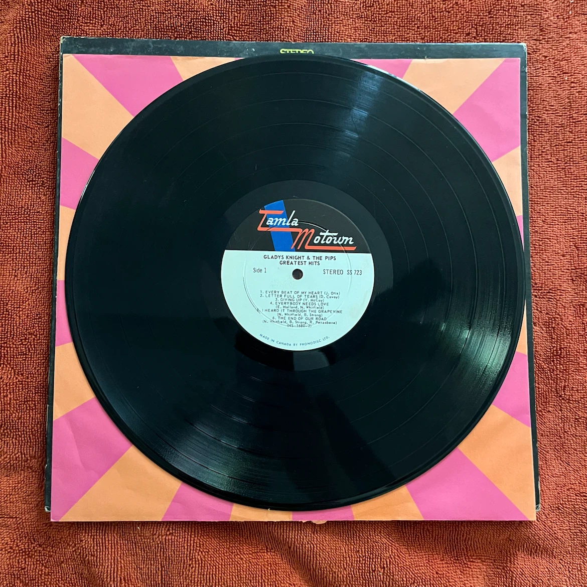 Gladys Knight and the Pips Greatest Hits Vinyl Record - photo 2