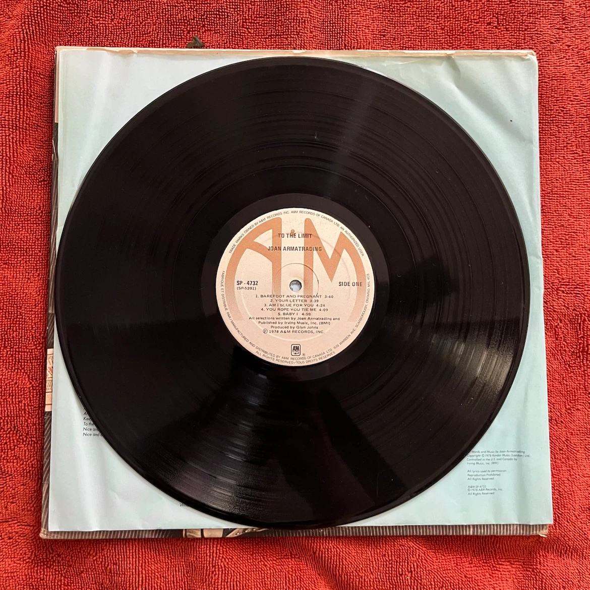 Joan Armatrading To The Limit Vinyl Record - photo 2