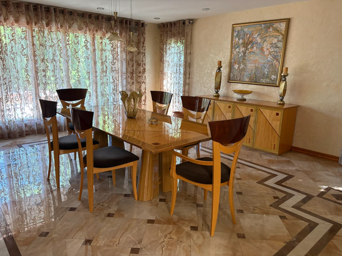 Dining Table Set with 6 Chairs