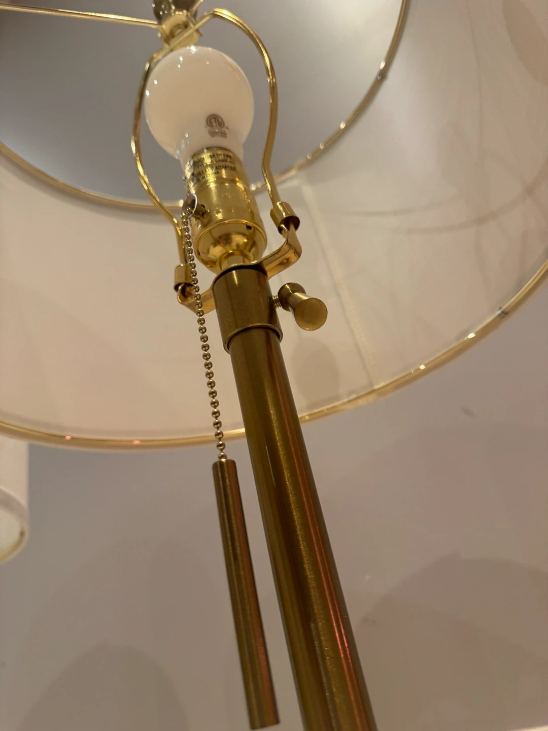 Set of 2 White Table Lamps with Marble Base - photo 5