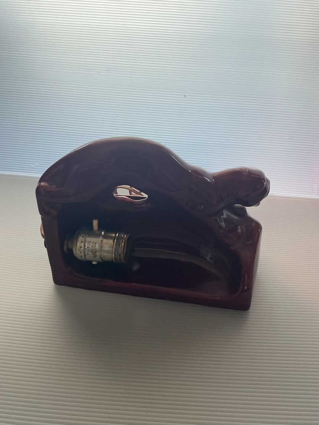 Vintage Ceramic Panther Lamp Base