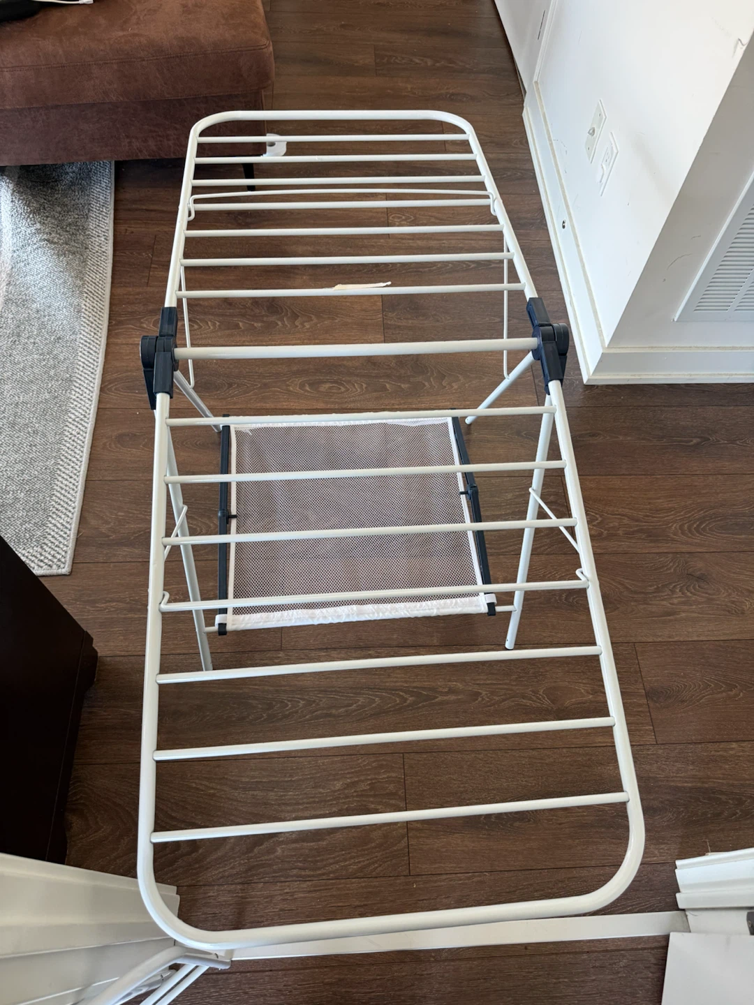 White Folding Clothes Drying Rack - photo 2