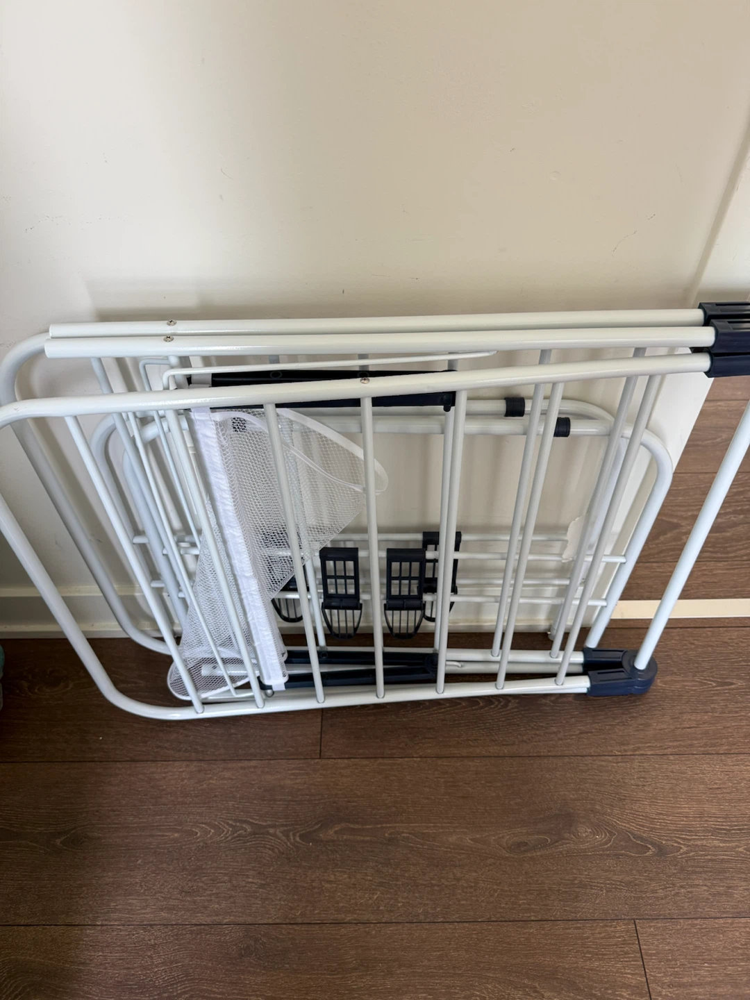 White Folding Clothes Drying Rack - photo 4