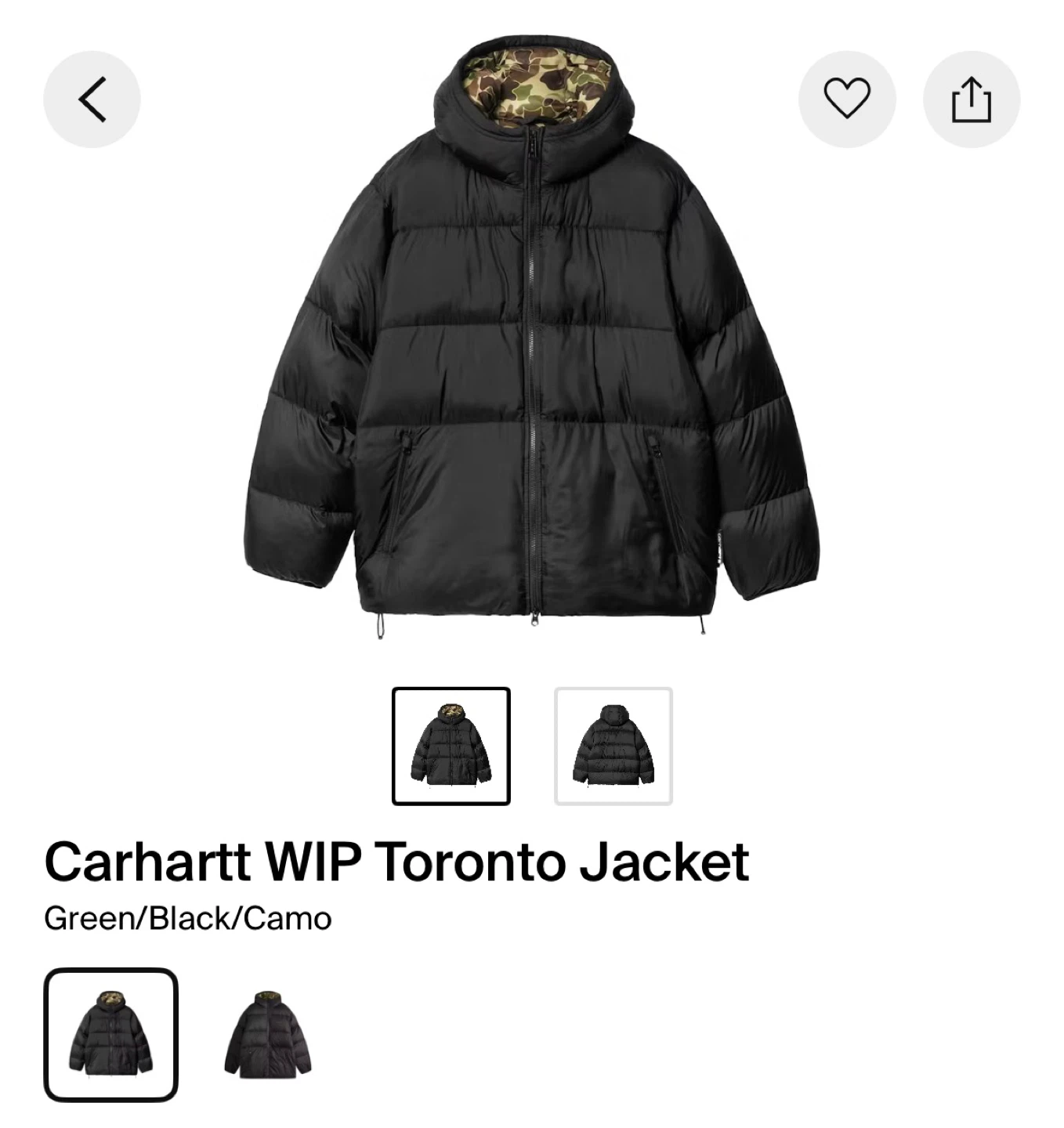 Carhartt WIP Toronto Jacket Sz S