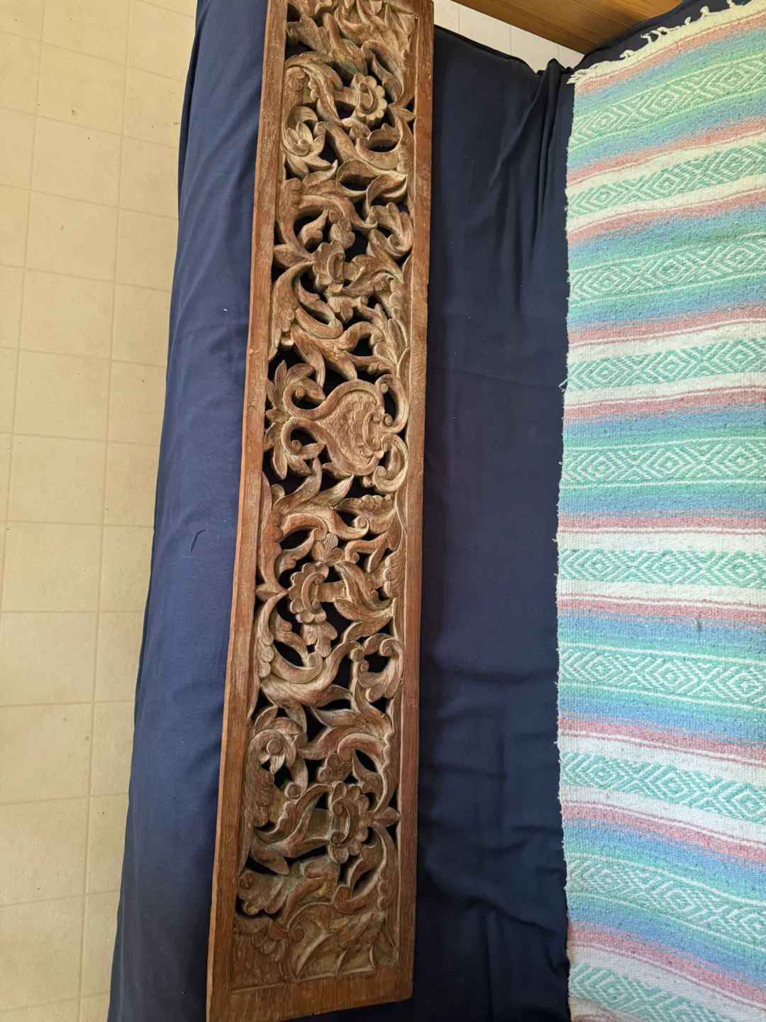 Carved Wood Wall Panel