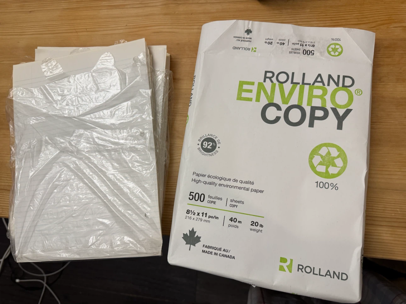 Printing paper + line paper