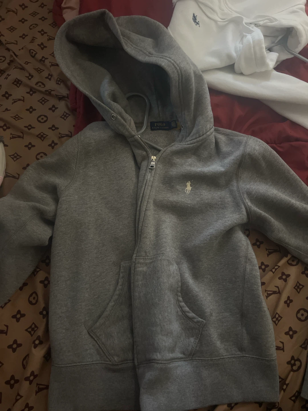 Polo Ralph Lauren Grey Zip-Up Hoodie