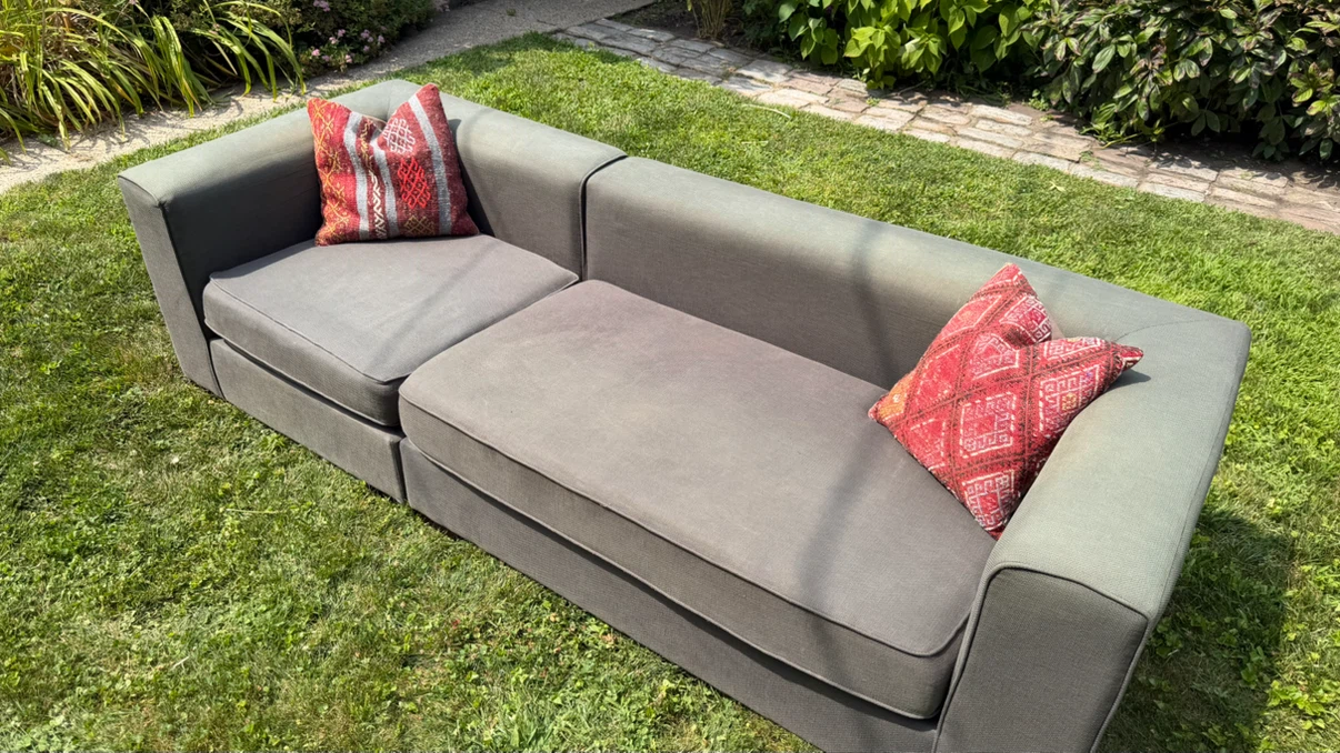 West Elm - Gray Sectional Sofa - photo 2