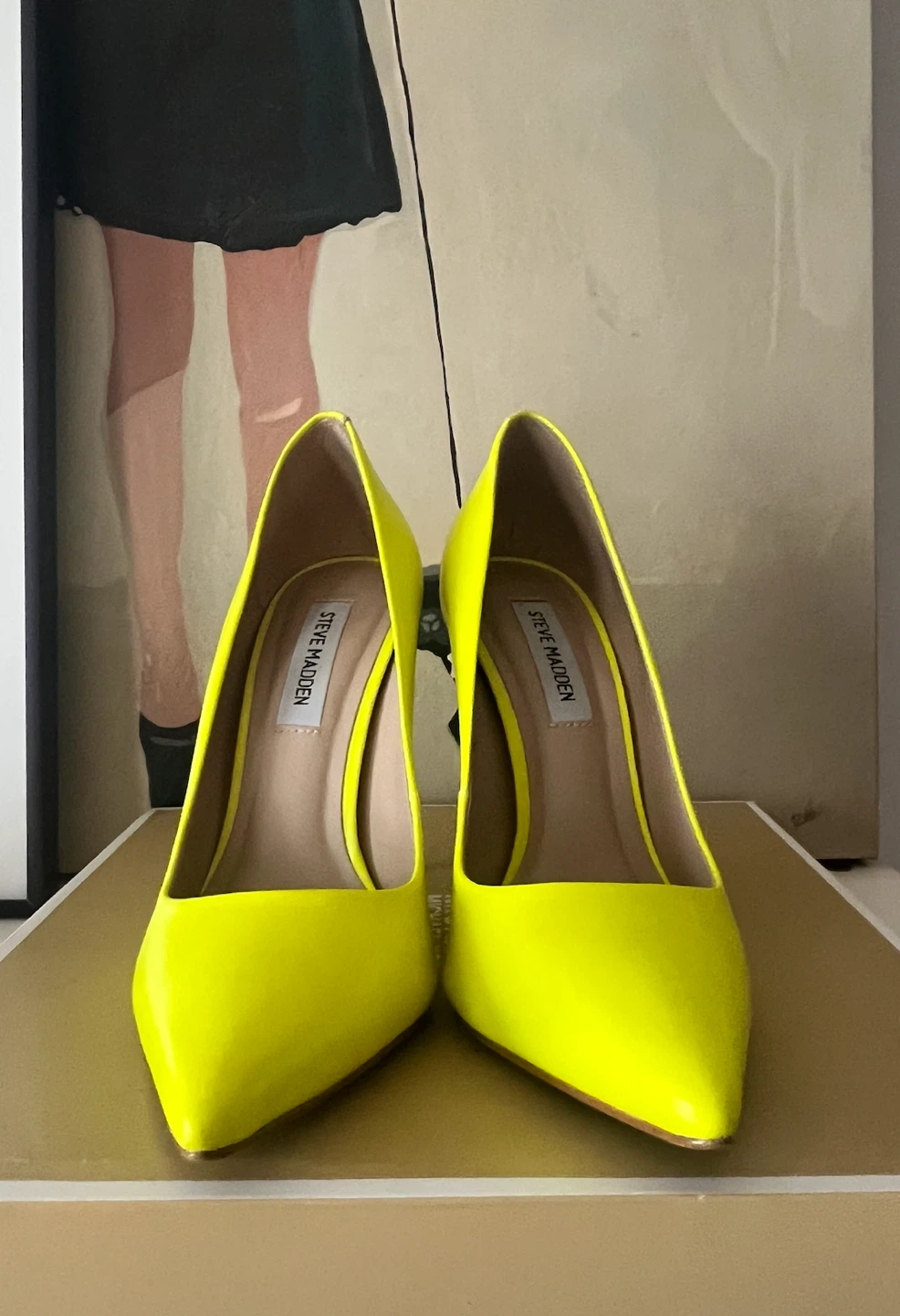 Steve Madden Neon Yellow Stiletto Heels - 8M - photo 2