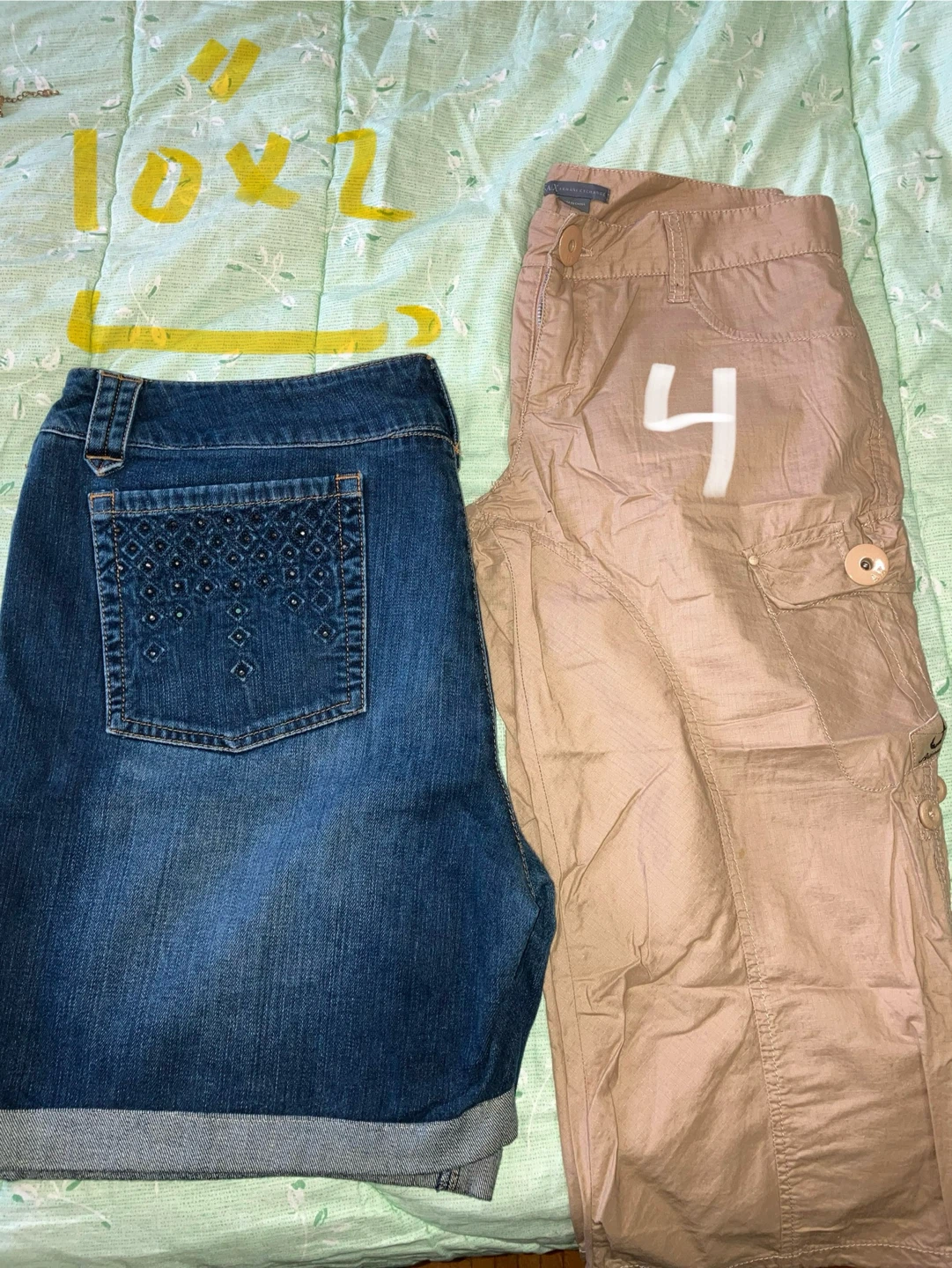 Armani Exchange Cargo Capris and Denim Shorts