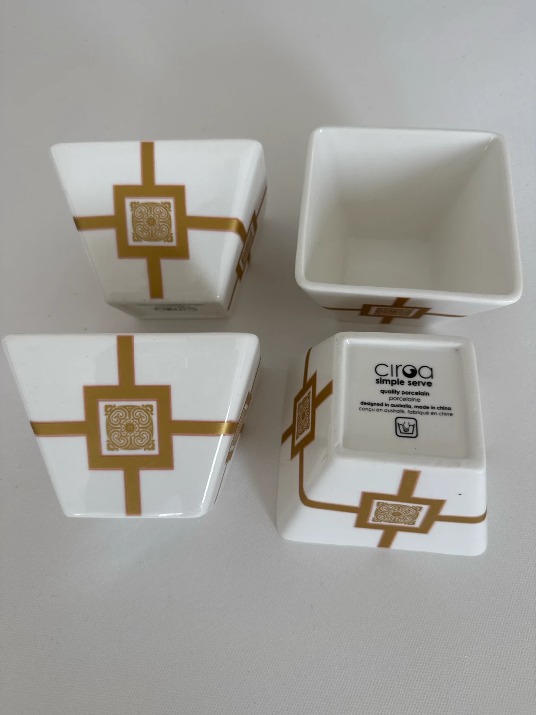 Ciroa Simple Serve Porcelain Ramekins Set of 4