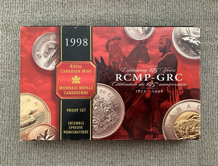 1998 RCMP 8 Coin Proof Set with Silver Double Dollar - photo 4
