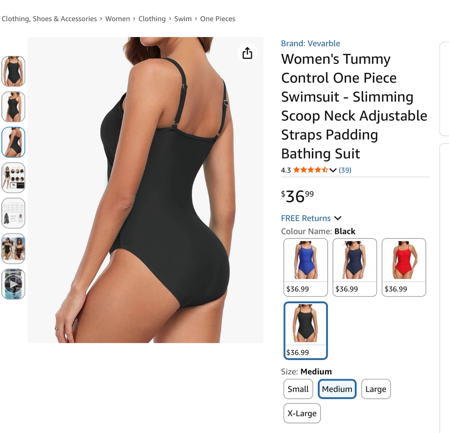 New M Women's Tummy Control One Piece Swimsuit - photo 2
