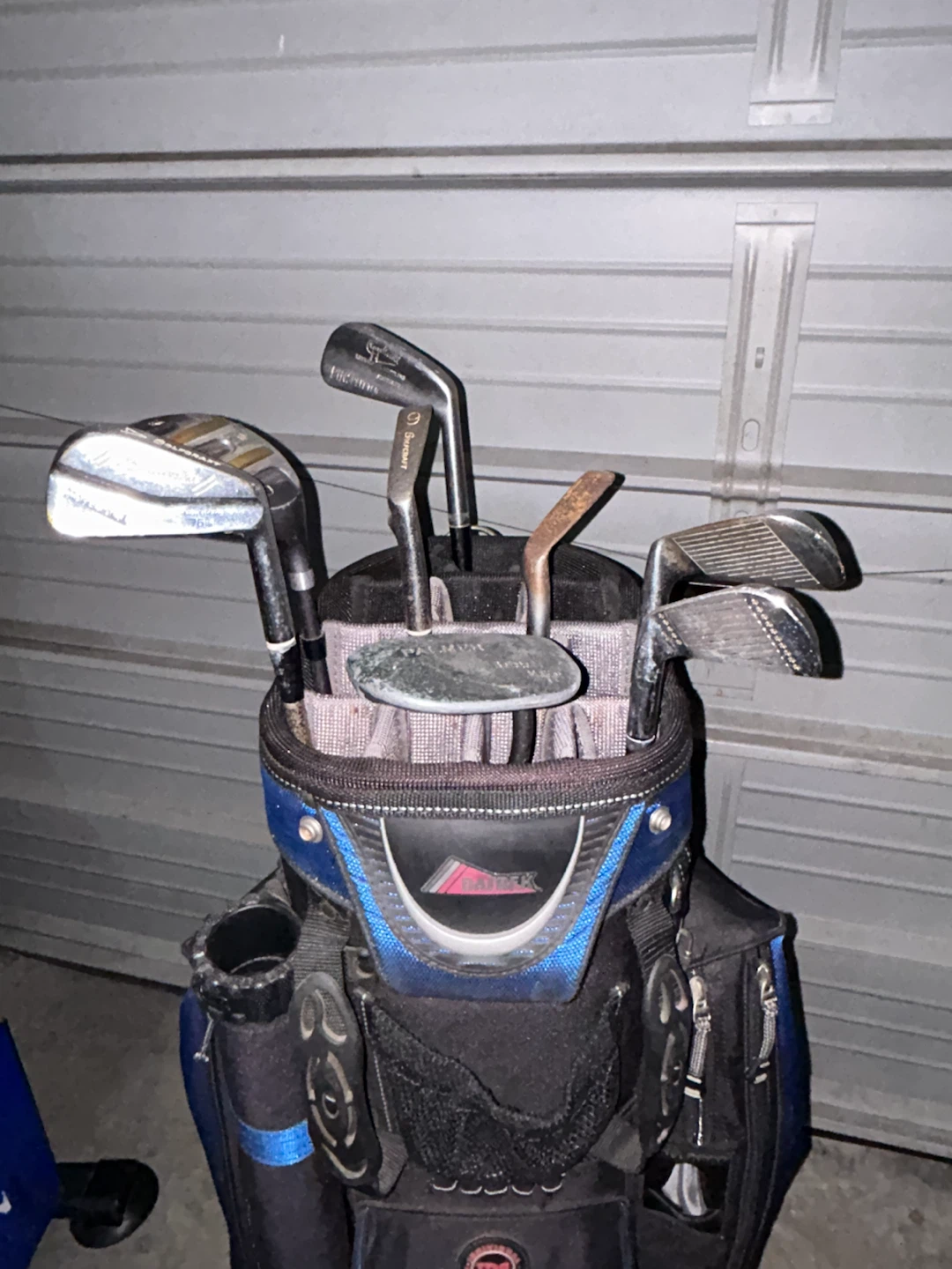 Datrek Golf Bag with clubs- Blue and Black - photo 5